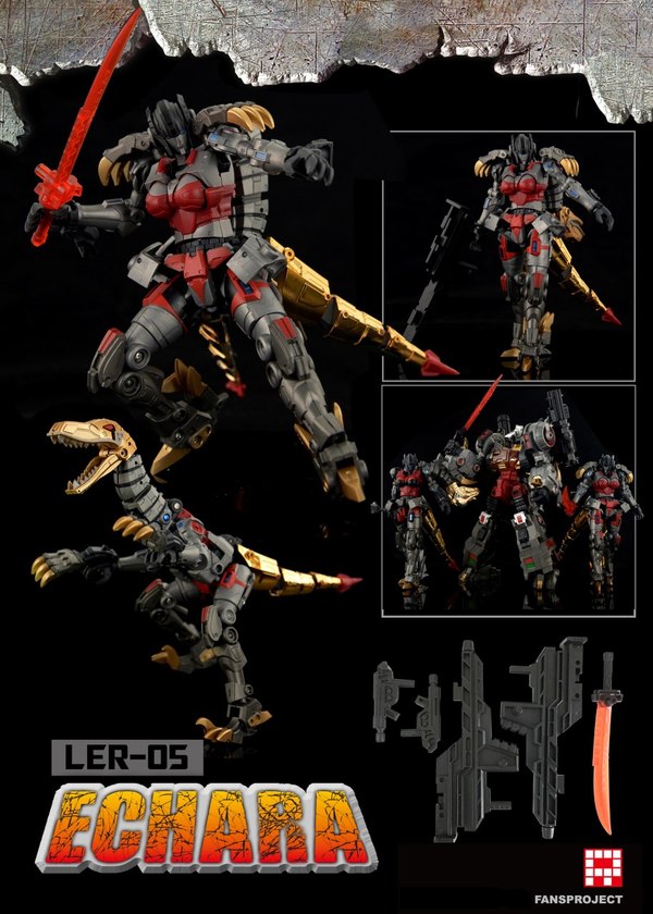 Lady Dinbobots Lost Exo Realm LER 05 Echara & LER 06 Comera Images & Pre Orders  (2 of 2)